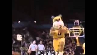Mascot goes for the dunk and gets an unexpected surprise Vine by Dunk City