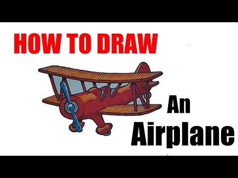 How To Draw an Airplane Step by Step – kidsopedia