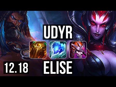 UDYR vs ELISE (JNG) | 16/1/10, Rank 5 Udyr, Legendary | KR Grandmaster | 12.18
