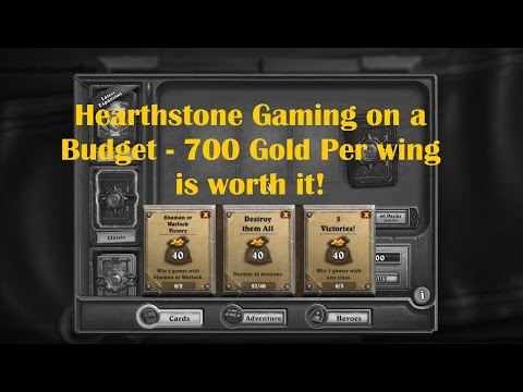 Hearthstone - Save gold for wings - BUY LAST WINGS FOR 10 BUCKS! (NAXXRAMAS & BLACKROCK)