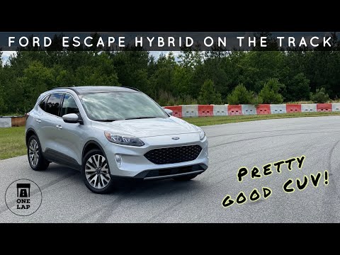 One Lap in the 2020 Ford Escape Hybrid on The Race Track!