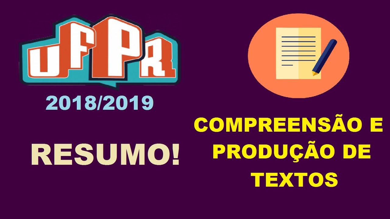 UFPR 2ª FASE - RESUMO 2019