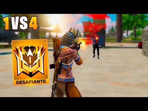 IMPOSSIBLE MATCHES IN THE SOLO VS SQUAD CHALLENGER LEAGUE!! FREE FIRE MOBILE