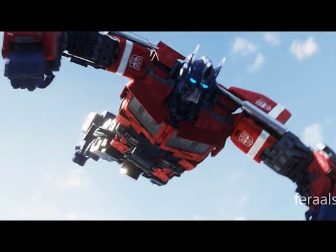 Optimus Prime Entrance Transformation Scene - Transformers 2023 - Fortnite Animation Game Clip 4K