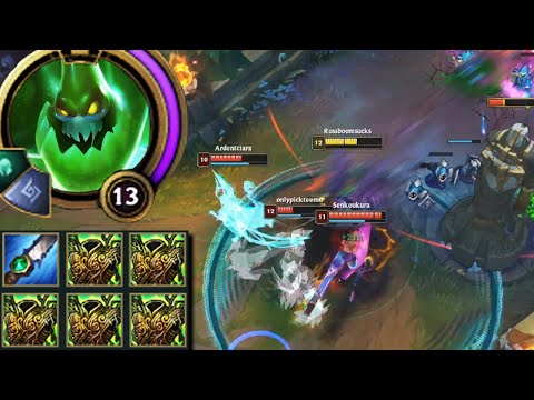 I made Zac G I G A N T I C to try and abuse the new Sunfire cape AoE