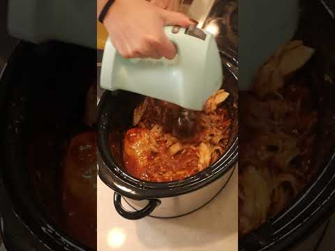 Salsa Chicken: Three ingredients, one slow cooker, and you’ve got the perfect freezer staple.