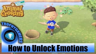 Animal Crossing: New Horizons - How to Unlock Emotions / Reactions