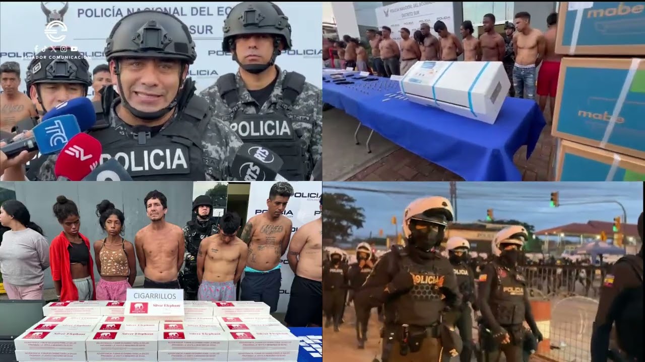 Policía ejecuta “Apolo 6” en Guayas: 21 detenidos. Golpe a Los Lobos, Águilas, Lagartos y Tiguerones.