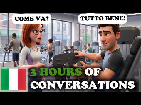70 Italian Conversations in One Video | 3 Hours A1–A2 Listening Practice