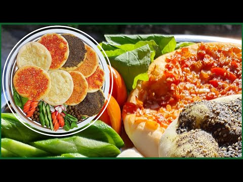 Manakish | How to make manakish cheese, zaatar manakish, akawi cheese manakish, muhammara manakish 🤤