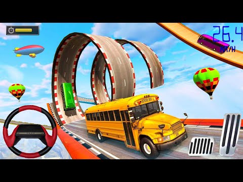 Impossible Bus Stunt Racing 2023 - Mega Ramp Driving Simulator - Android Gameplay