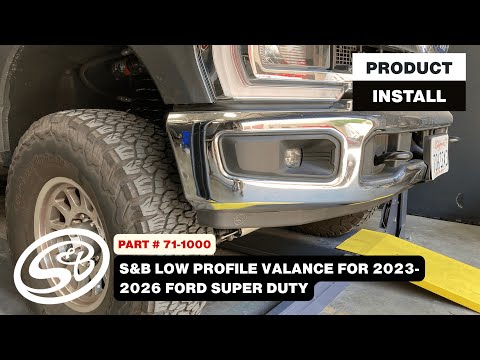 S&B Install | Low-Profile Valance for 2023-2026 Ford Super Duty