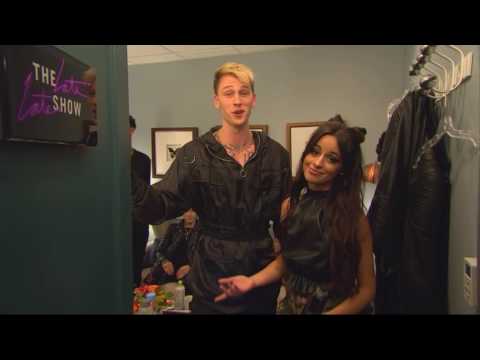 Camila Cabello & Machine Gun Kelly backstage at The Late Late Show