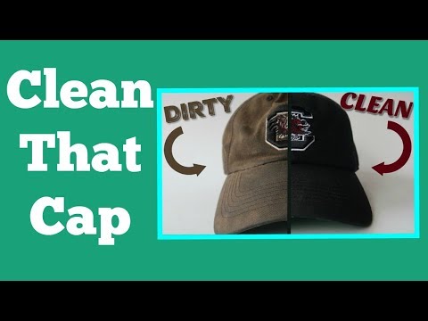 YouTube video about: How to get sweat stains out of black hats?