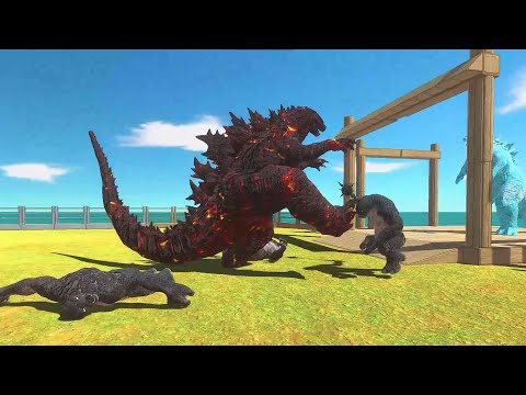 Fire Godzilla team Vs Ice Godzilla team ! ARBS