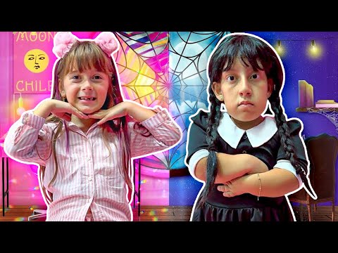 Maria Clara brinca de desafio PINK vs Black e outras brincadeiras para crianças com MC Divertida