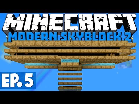 Minecraft Modern Skyblock 2 - Crushing Table & Plate Making! #5 [1.12.2 Modded Skyblock]