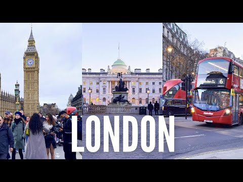 Walking London with Music | Relaxing Walk 4K