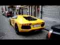 Massive belgian yellow Lamborgini Aventador ...