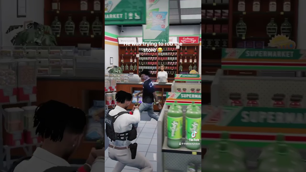 STORE ROBBERY GONE WRONG IN GTA RP!!