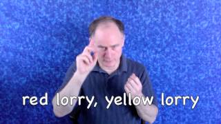 tongue twister #13: red lorry, yellow lorry