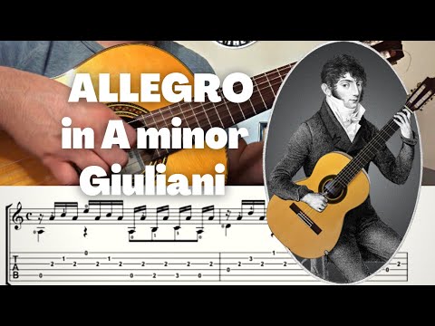 THIS EASY PIECE MAKES YOU SOUND LIKE A PRO | ALLEGRO in A Minor | M. Giuliani | Classical Guitar
