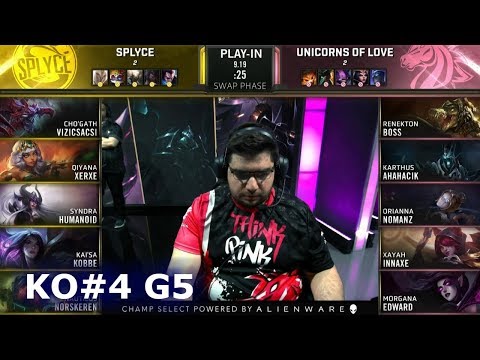 UOL vs SPY - Game 5 | Knockouts Play-Ins S9 LoL Worlds 2019 | Unicorns of Love vs Splyce G5