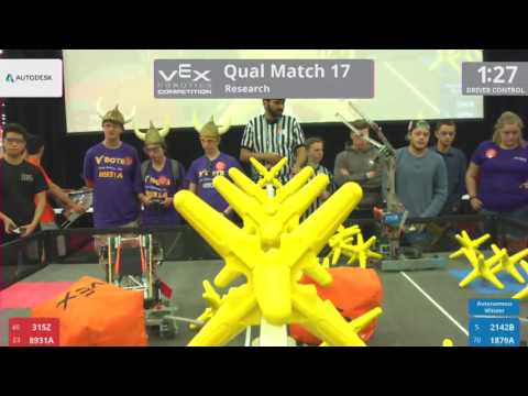 2017 VRC Res Q17 - 315Z 8931A vs 2142B 1879A - 33 to 10