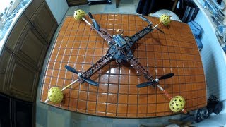 preview picture of video 'Hobbyking Quadcopter Frame V1, Xcopter, First Flight,'