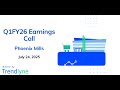 Phoenix Mills Earnings Call For Q1FY26