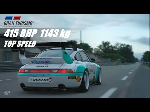 Thumbnail for Porsche 911 Carrera RS 993 (1995) TOP SPEED test at Le Mans straight - TUNED - GT3 Konrad Motorsport by Porsche 911 (993)
