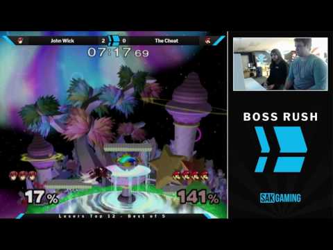 Boss Rush SmashG0D Losers Top 12 - John Wick (Marth) vs The Cheat (Luigi)