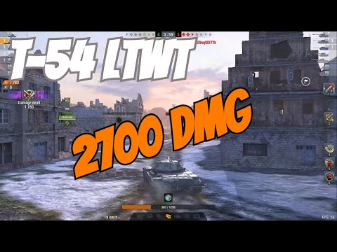 2700 DMG with T-54 ltwt! Light Tank Domination | WoT Blitz Gameplay