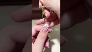 Nail Art !! Blush Cat Eye #nails #nailart #naildesign #beautyhacks #fypシ