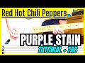 Red Hot Chili Peppers Purple Stain Guitar Cover Lesson Tab Tutorial