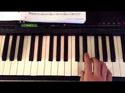 Jazz piano lick #99 - Short G-7 Line