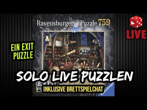 Puzzle: EXIT Sternwarte (Ravensburger 2018, 759 Teile) - Ein Escape Raum als Puzzle LIVE!