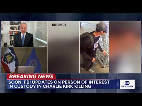 Charlie Kirk shooting: Video released of person jumping off roof of building after shooting