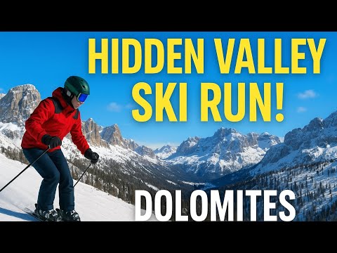 Skiing the Hidden Valley (Lagazuoi–Armentarola) – The Most Scenic Ski Run in the Dolomites!