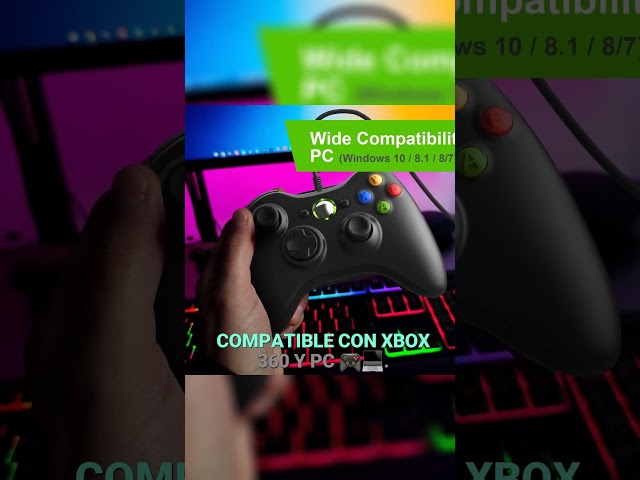 Vídeo relacionado con Dhaose - Mando inalámbrico de 2,4 GHz, gamepad mejorado con joystick para Xbox 360, Xbox Slim 360 y ordenadores con Windows 7, 8 y 10