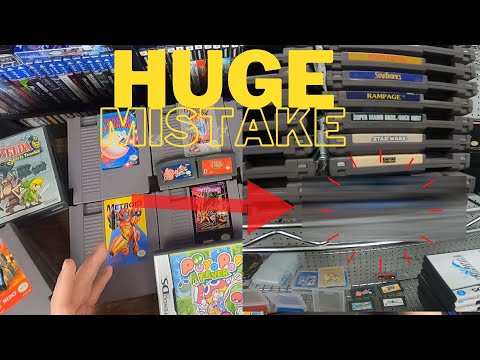 LIVE VIDEO GAME HUNT:  RARE RETRO NINTENDO GAME! Part 1 of Flea Market Video Game Gems