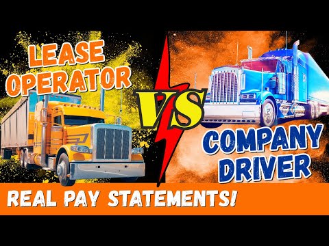Who Makes MORE Money? Lease Operators OR Company Drivers (Pay Comparisons)