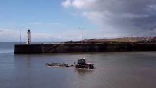 preview picture of video 'Lifeboat Tractor Outer Harbour Anstruther East Neuk Of Fife Scotland'