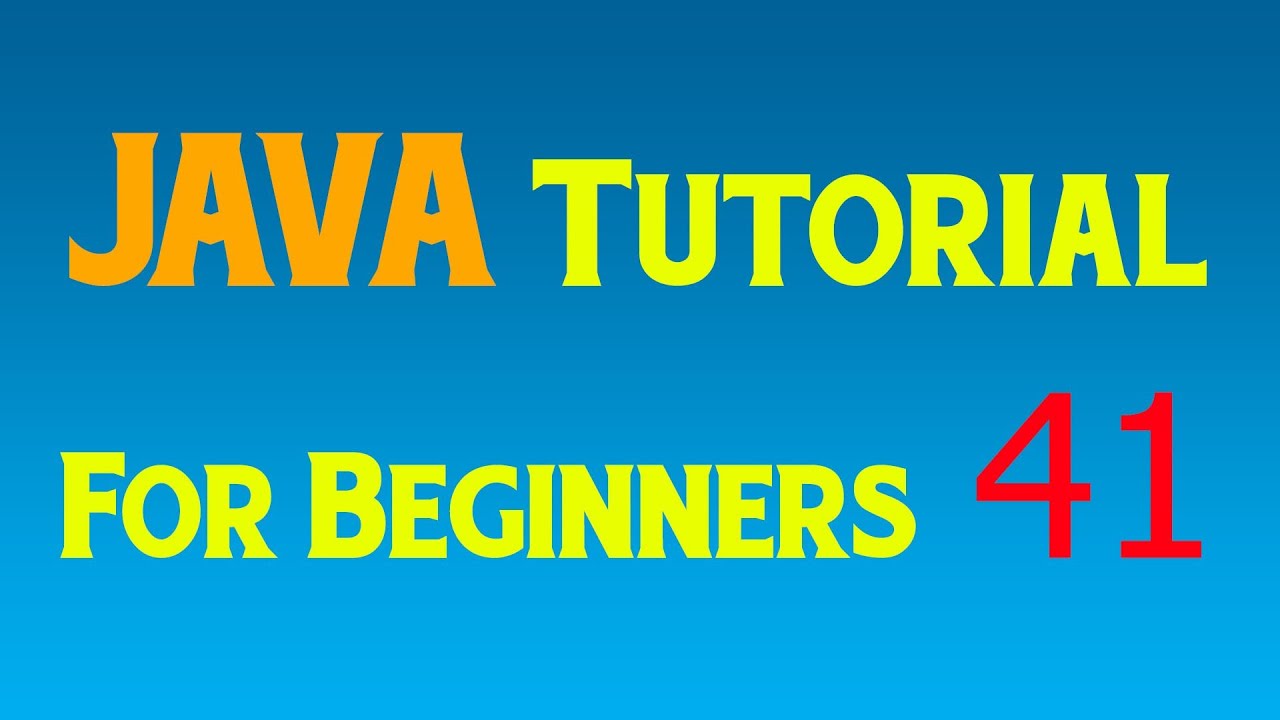 Java Tutorial for Beginners - 41 - Setting up the GUI and the JFrame and JButton