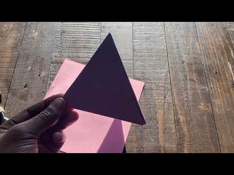 Origami Tetrahedron (Triangular Pyramid) tutorial