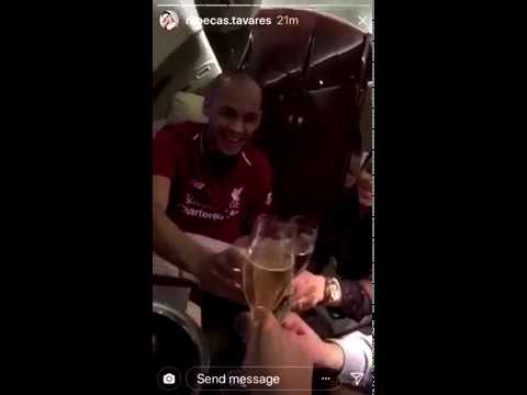 Fabinho In The Liverpool Jersey After Signing with Liverpool