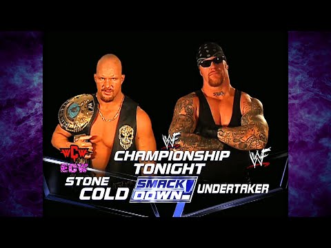The Undertaker vs Stone Cold Steve Austin WWF Title Match 11/1/01 (1/2)