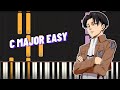 So ist es immer - Attack On Titan OST | EASY Piano Tutorial C MAJOR