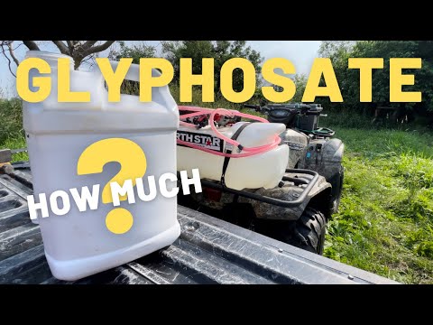The Amount Of Glyphosate Herbicide You Need Per Acre | Spraying Food Plots & Killing Weeds