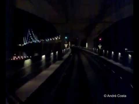 Cab Ride: CP 4700 (Siemens) Travessia na ponte 25 de Abril à noite